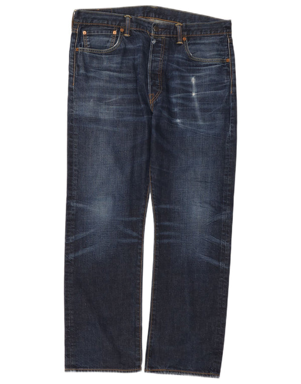 LEVI'S Jeans dritti da uomo 501 W36 L30 cotone blu navy