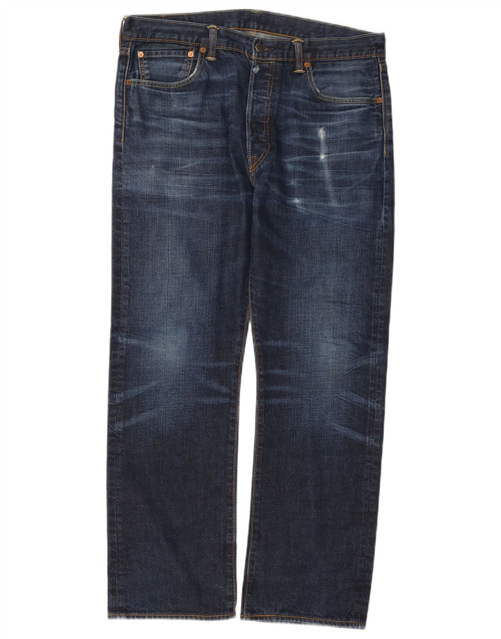 LEVI'S Jeans dritti da uomo 501 W36 L30 cotone blu navy