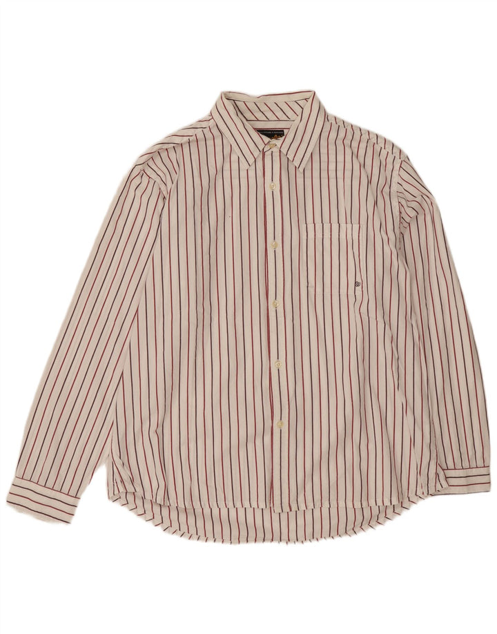 Camicia da uomo Wrangler XL in cotone a righe bianche