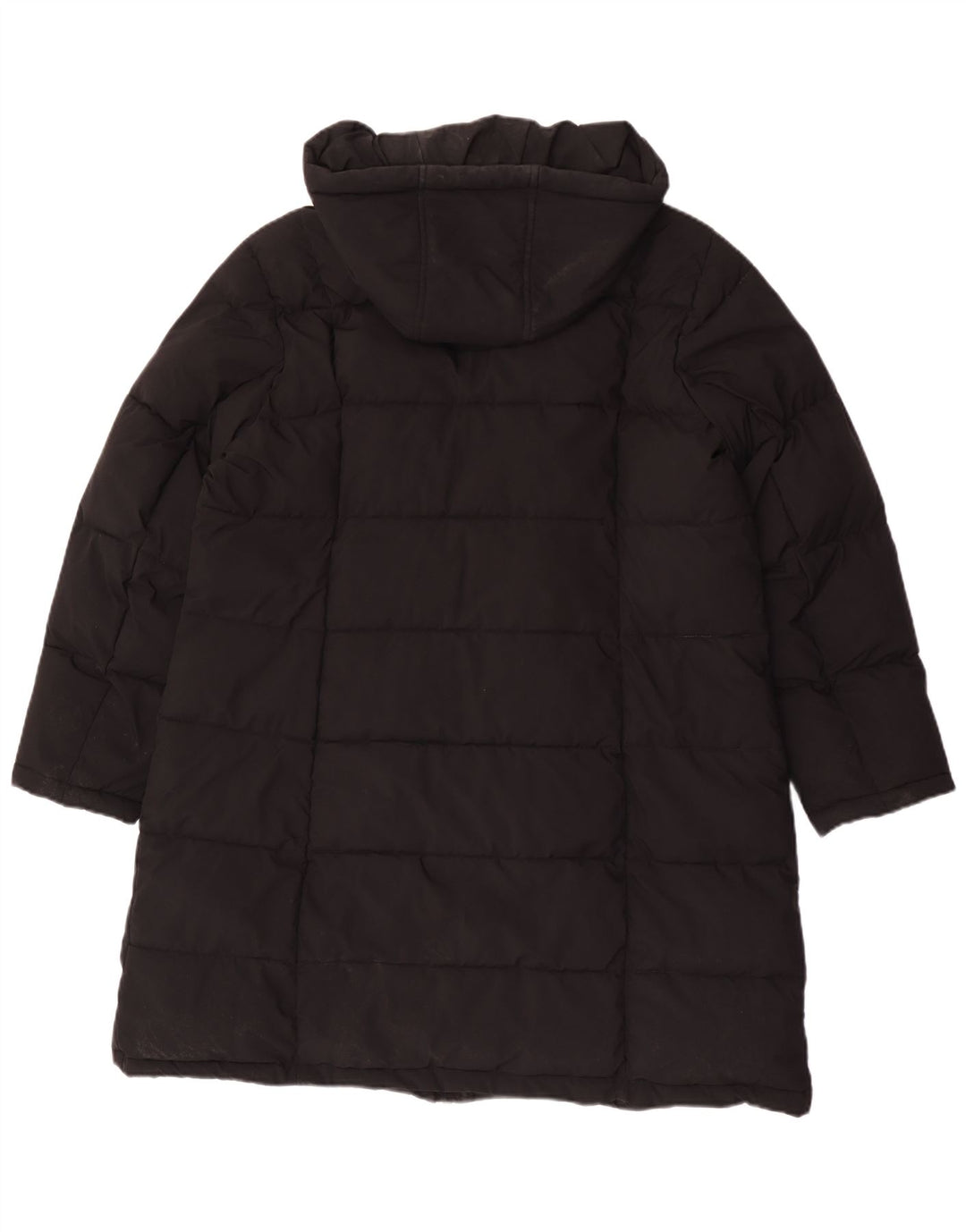Cappotto imbottito con cappuccio da donna Dkny UK 18 XL poliestere nero