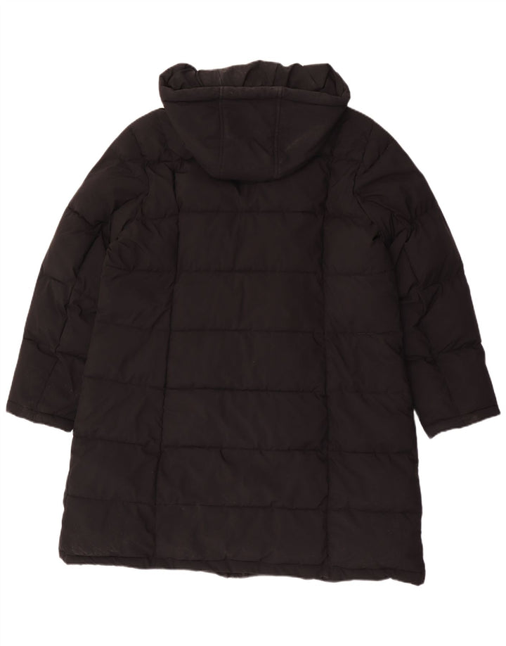 Cappotto imbottito con cappuccio da donna Dkny UK 18 XL poliestere nero