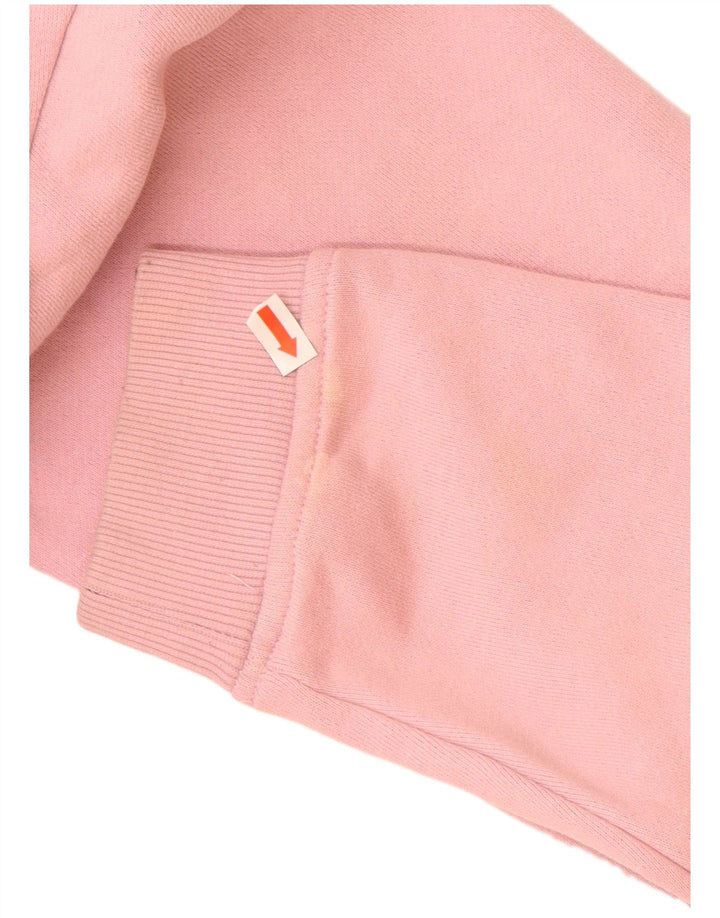 ELLESSE Felpa con grafica da donna Maglione UK 12 Cotone rosa medio