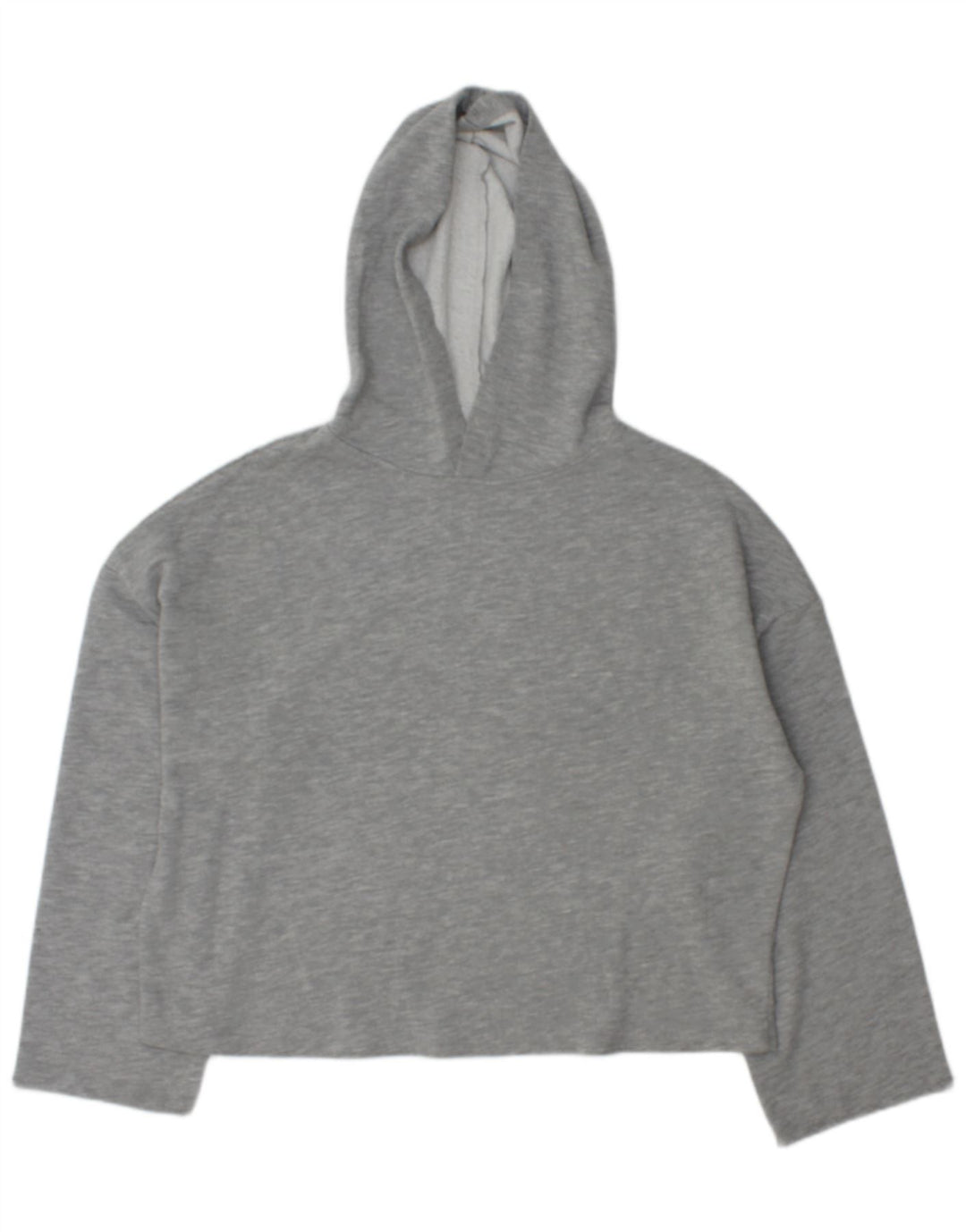 Maglione oversize con cappuccio da donna Zara UK 14 Poliestere grigio medio