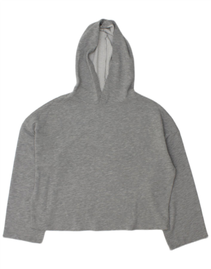 Maglione oversize con cappuccio da donna Zara UK 14 Poliestere grigio medio