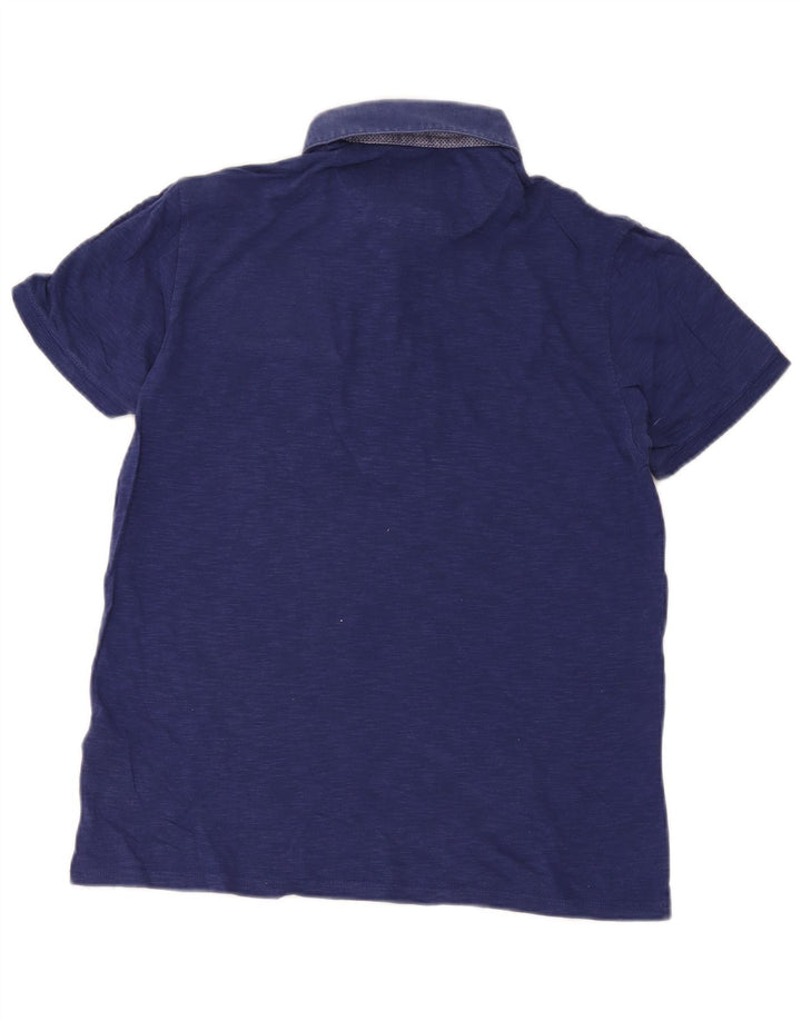 Polo da uomo Ted Baker taglia 3 media in cotone blu navy