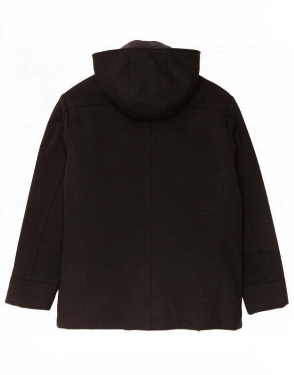 Giacca a vento con cappuccio da uomo Zara UK 42 XL viscosa nera