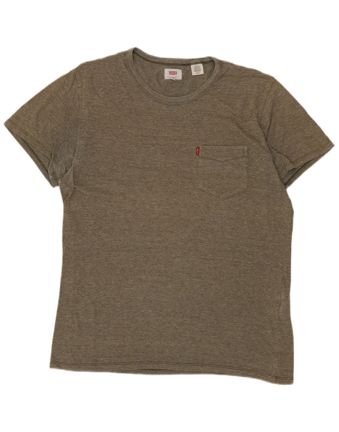 T-shirt da uomo LEVI'S piccola in cotone screziato kaki