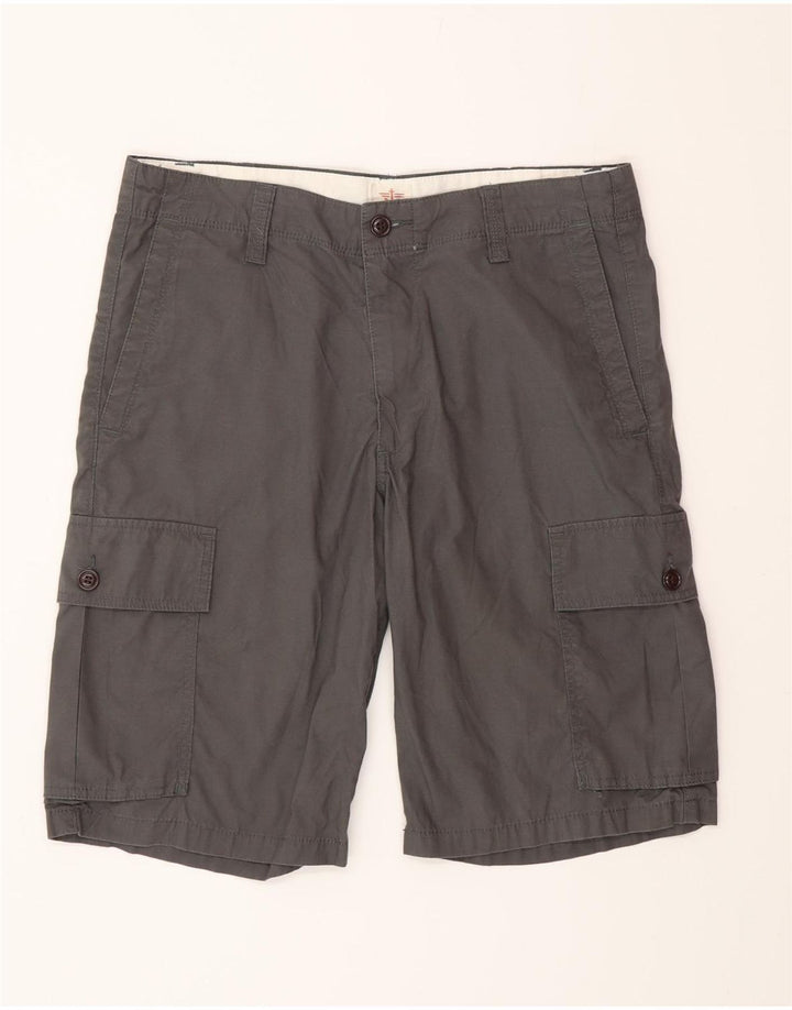 Pantaloncini cargo da uomo Dockers W32 in cotone grigio medio