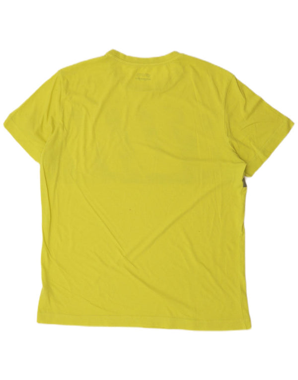 LOTTO T-shirt grafica da uomo Life's Top XL in cotone giallo