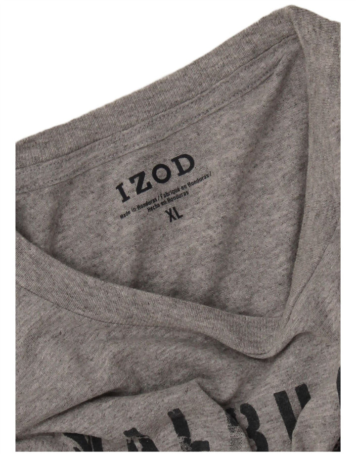 T-shirt grafica da uomo IZOD Top XL grigio chiazzato