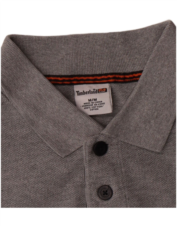 TIMBERLAND Top da uomo a maniche lunghe in cotone grigio medio