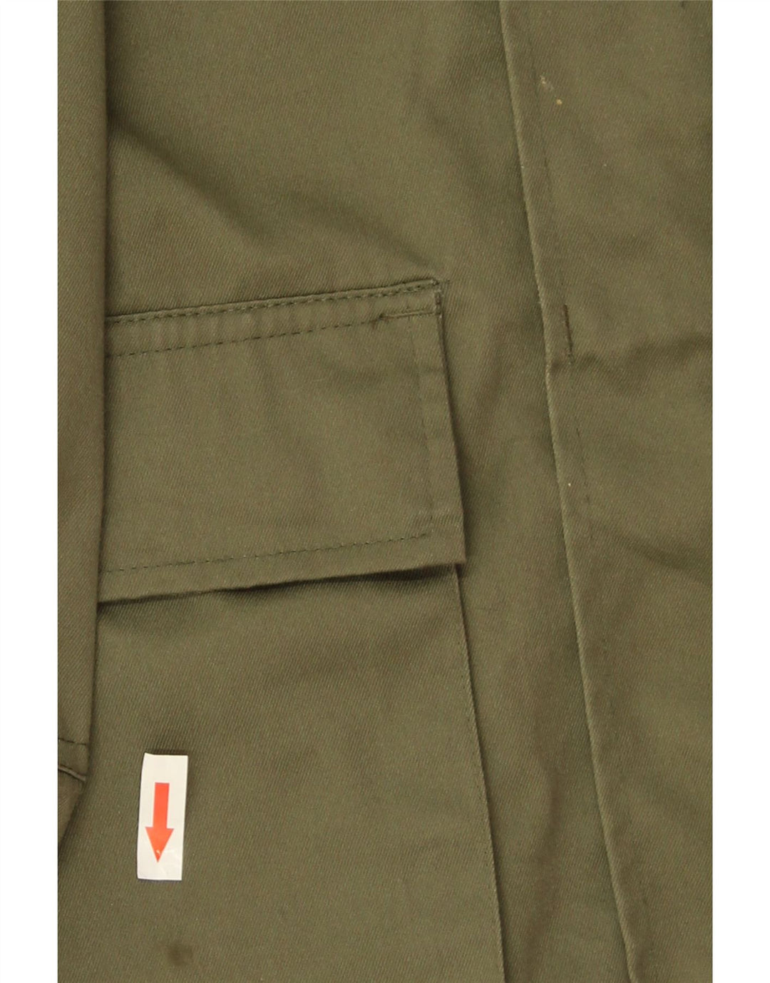 Giacca utilitaria vintage da uomo UK 40 grande poliestere kaki