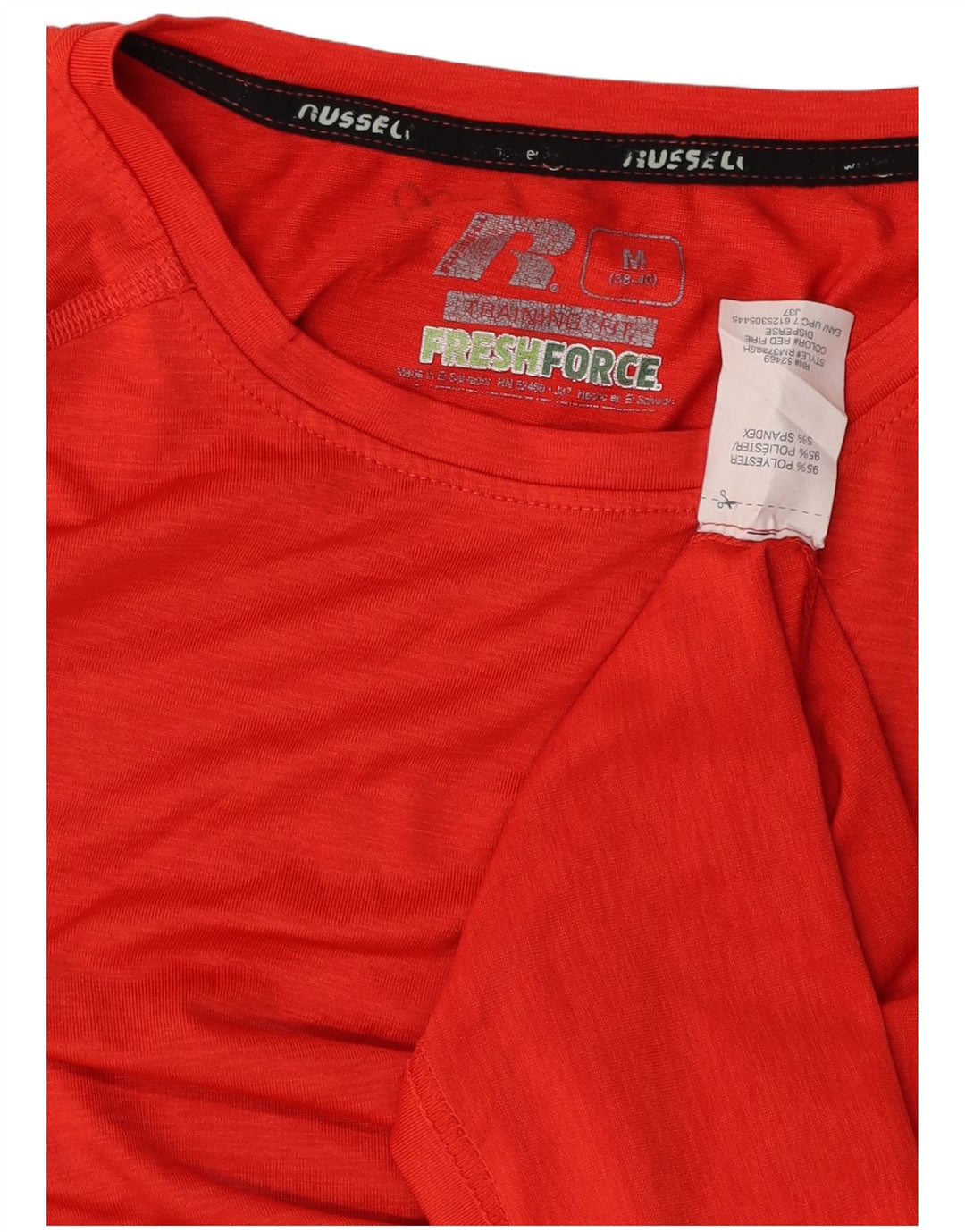 T-shirt da uomo RUSSELL ATHLETIC UK 38/40 poliestere rosso medio