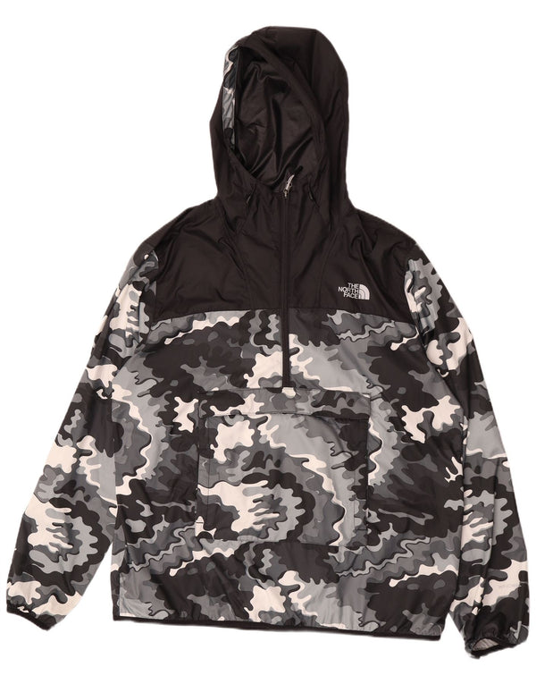 Giacca antipioggia da uomo con cappuccio The North Face UK 42 XL mimetica nera