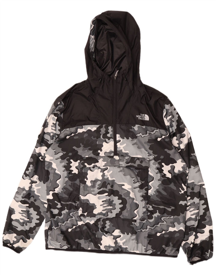 Giacca antipioggia da uomo con cappuccio The North Face UK 42 XL mimetica nera