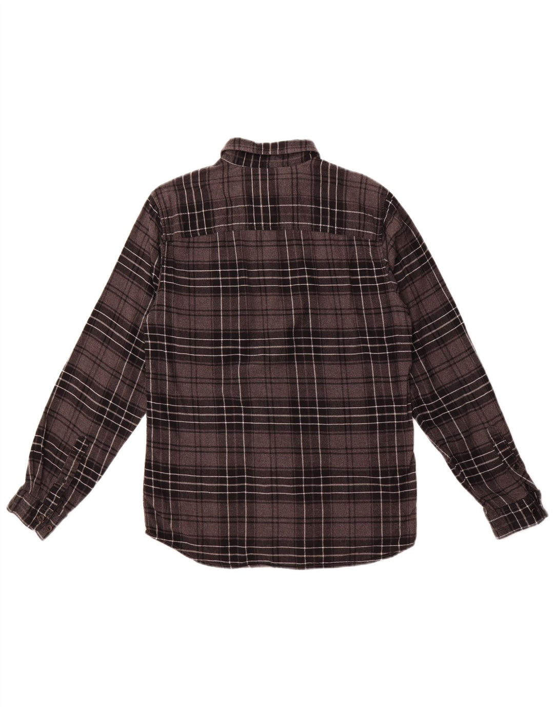 Camicia da uomo in flanella Jack & Jones in cotone scozzese grigio medio