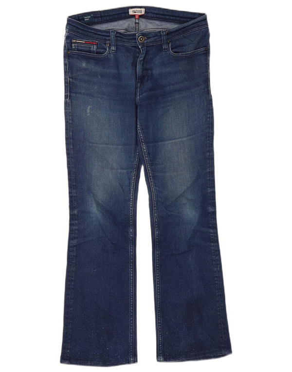 Tommy Hilfiger Jeans bootcut da donna a vita media W27 L27 Blu