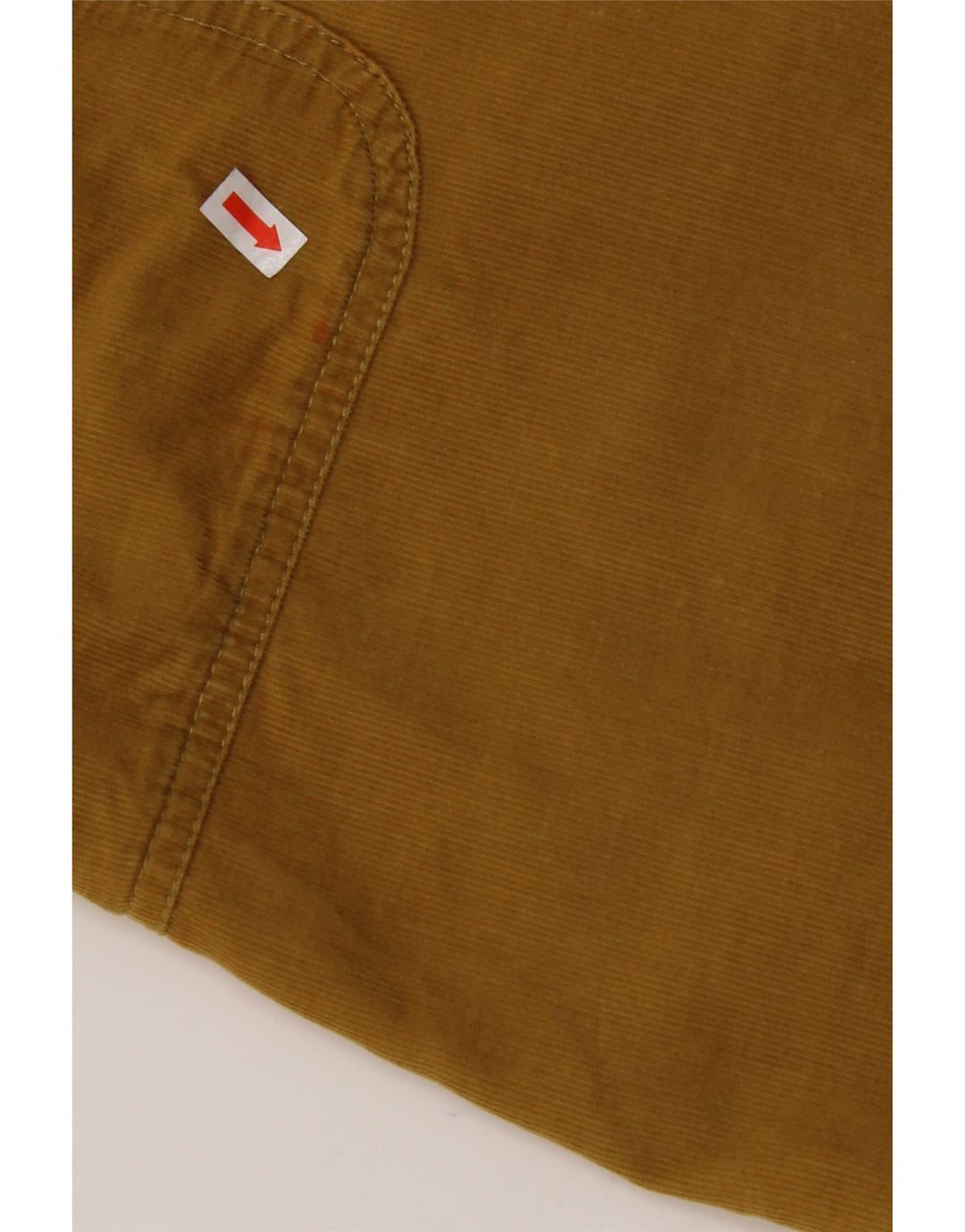 WHITE STUFF Mini gonna da donna in velluto a coste UK 12 media W32 cotone giallo