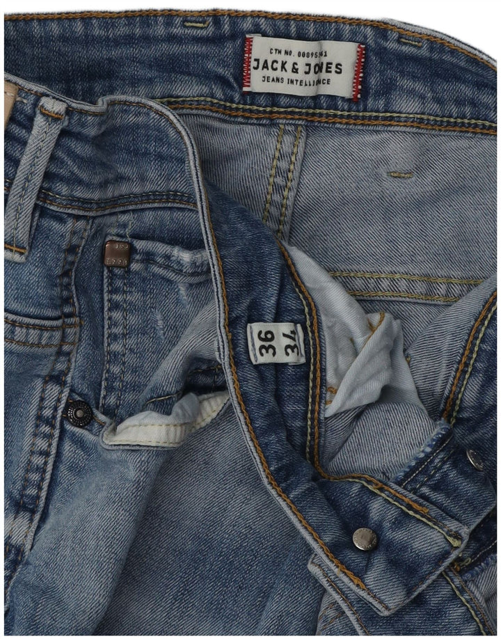 Jack & Jones Mens Slim Jeans W36 L34 Blue