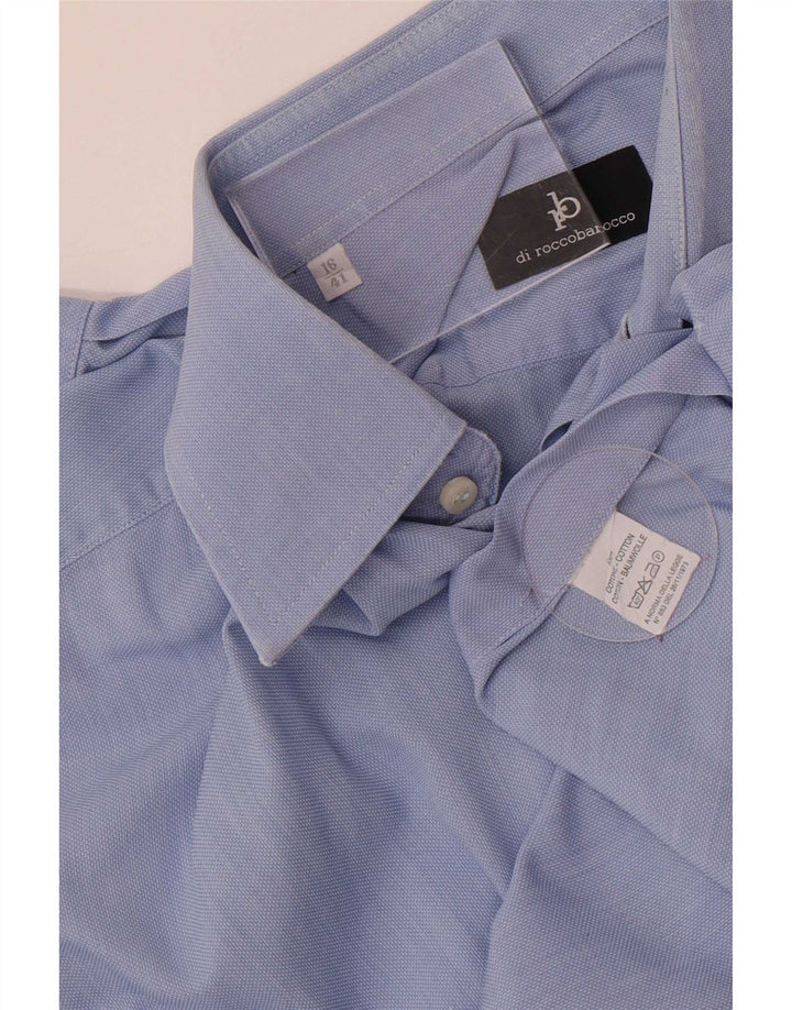 Camicia da uomo Roccobarocco taglia 41 16 grande cotone blu