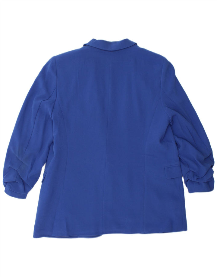 Giacca blazer da donna Marks & Spencer dalla vestibilità rilassata UK 12 Blu medio