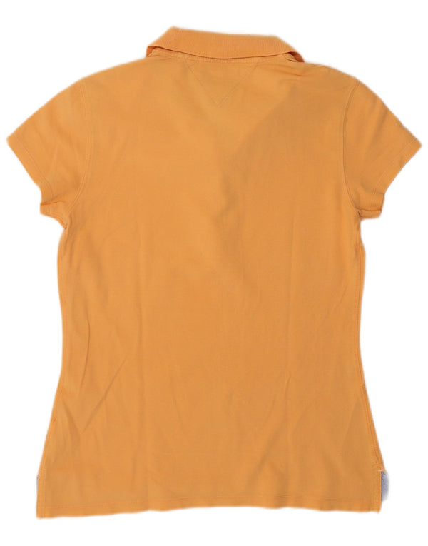 Polo slim fit da donna Tommy Hilfiger UK 12 arancione medio