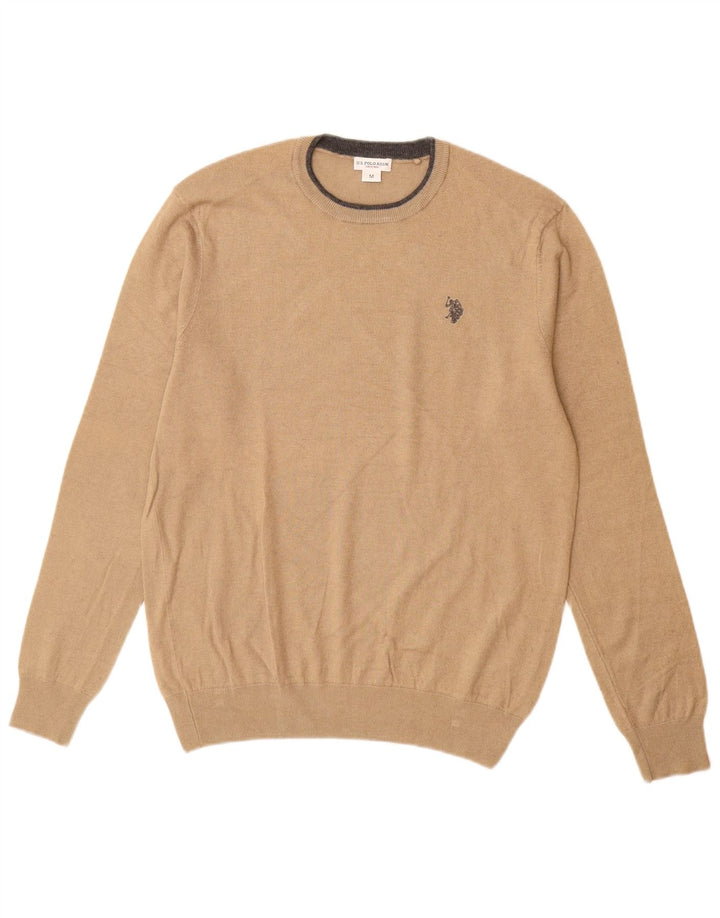 Polo Assn. Maglione maglione girocollo da uomo beige medio