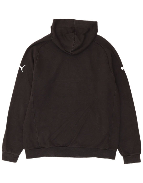Felpa con cappuccio da uomo Puma XL in cotone nero
