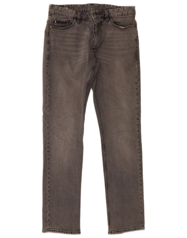 Jeans slim da uomo Calvin Klein W31 L30 cotone grigio