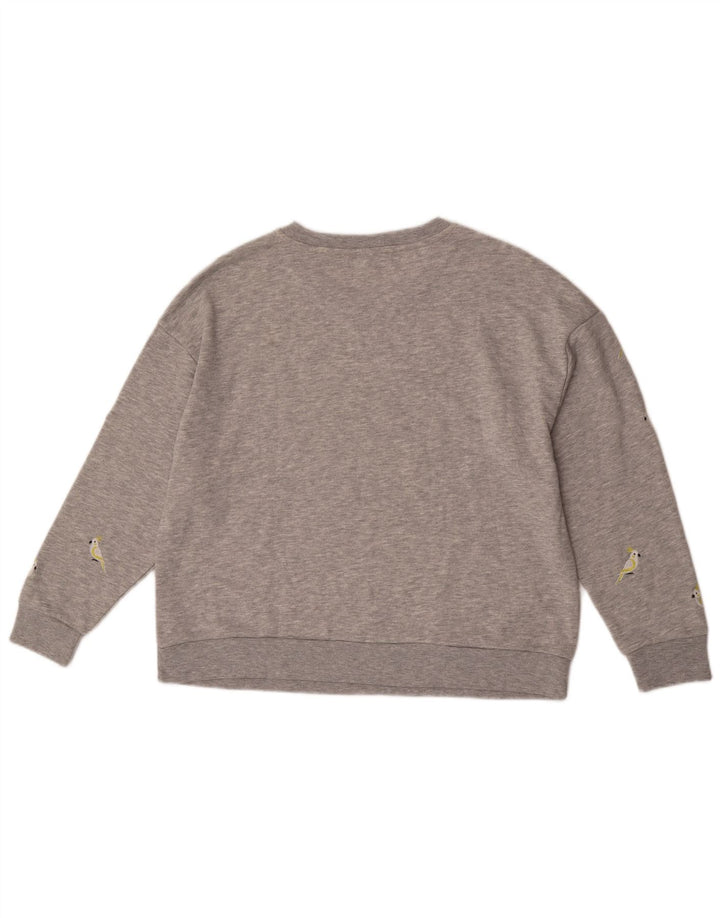 Felpa grafica da donna Marks & Spencer UK 18 XL grigio chiazzato