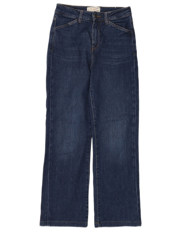 FAT FACE Jeans da donna Elise a gamba larga UK 8 Small W28 L28 Blu navy