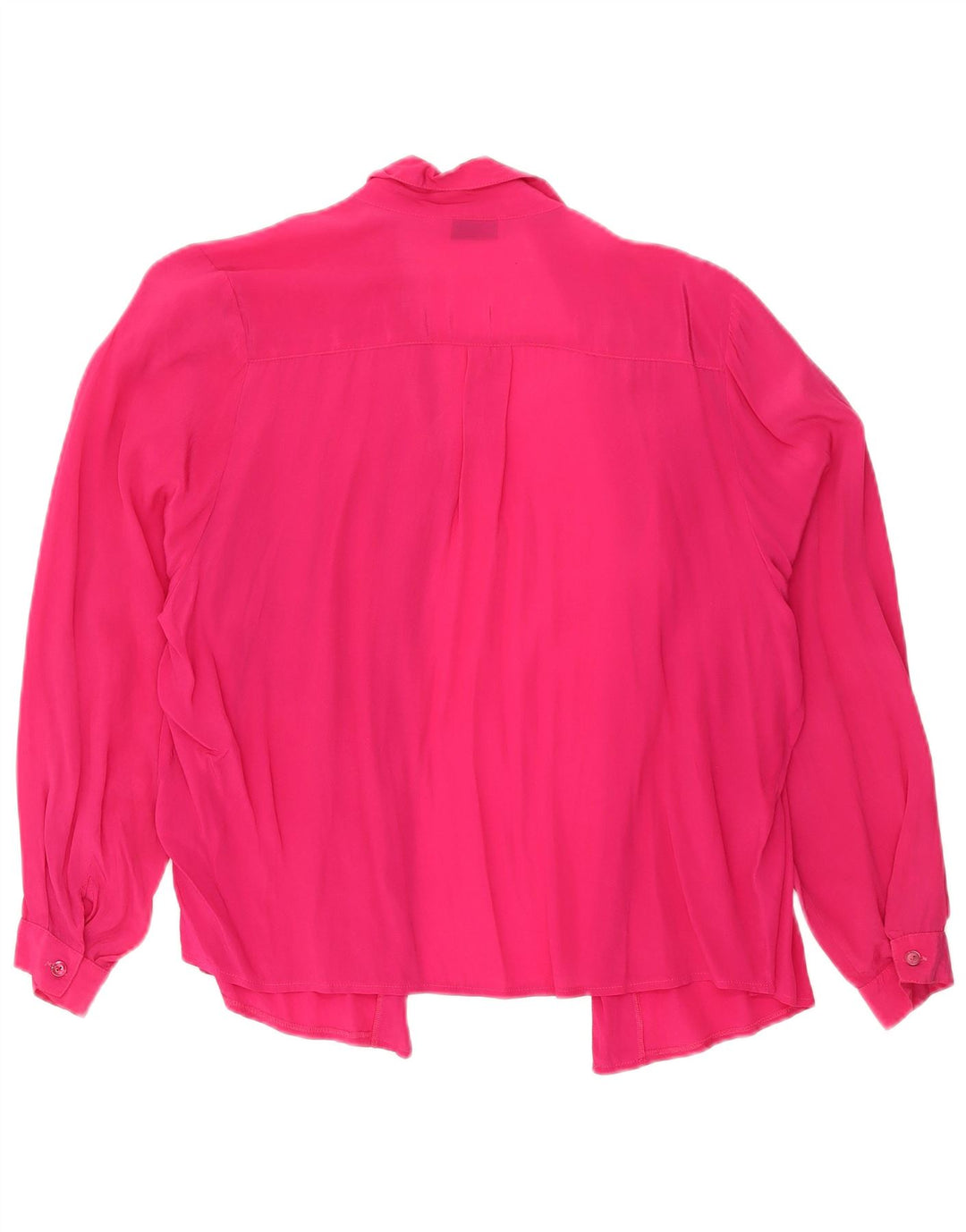 Camicetta camicia oversize da donna vintage UK 10 piccola rosa