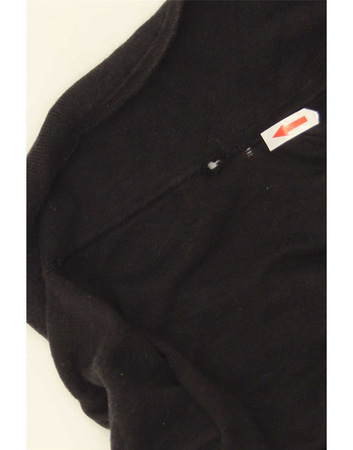 Maglione cardigan da ragazzo Fred Perry 13-14 anni grande in cotone nero