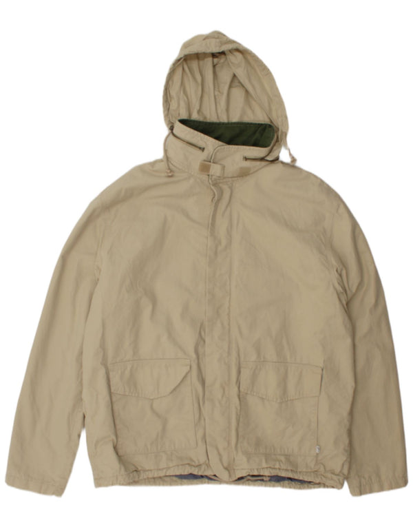 Giacca a vento con cappuccio da uomo Levi's UK 44 2XL Cotone beige
