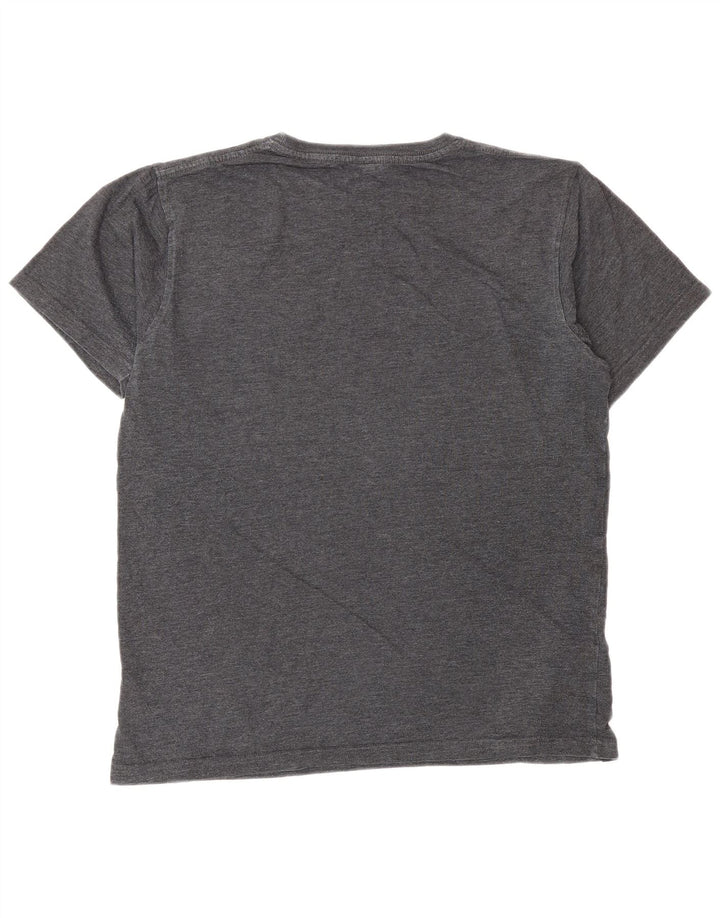 T-shirt grafica da uomo Saltrock Top piccolo in cotone grigio