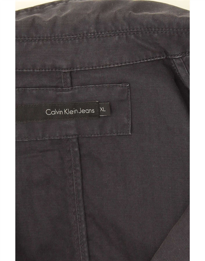 Giacca blazer da uomo a 1 bottone Calvin Klein UK 42 XL blu navy