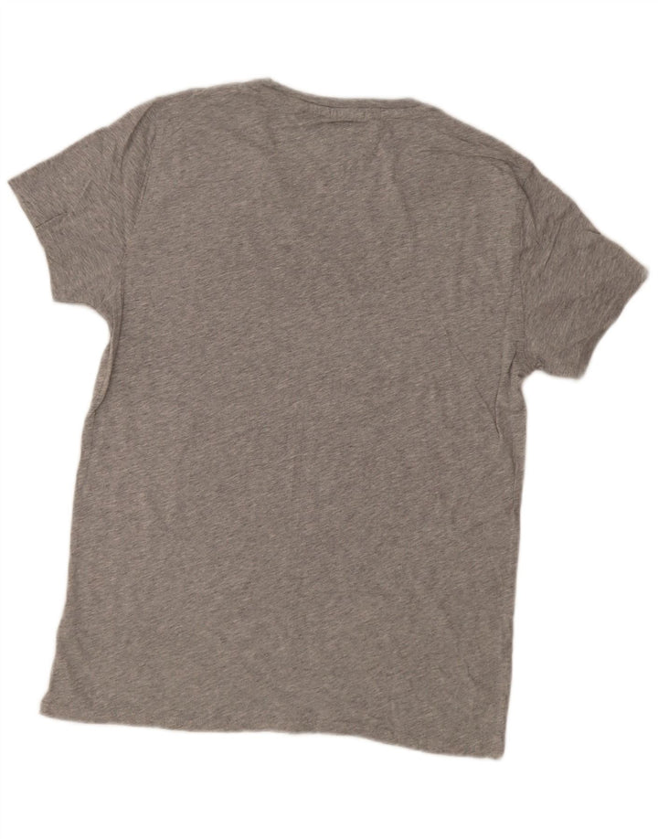 T-shirt da donna vestibilità regolare Tommy Hilfiger Top UK 16 grande cotone grigio