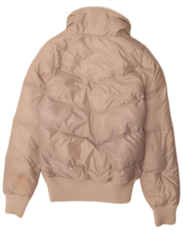 Giacca imbottita da donna Adidas UK 12 nylon beige medio