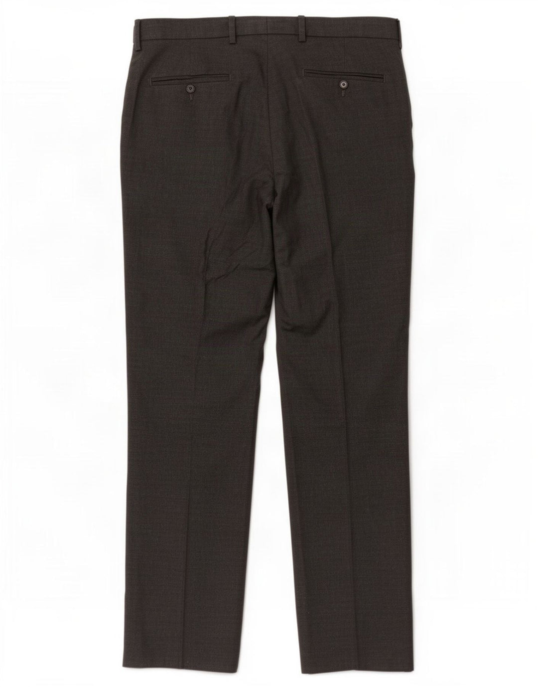 Pantaloni da abito vestibilità regolare Marks & Spencer da uomo W34 L31 poliestere grigio