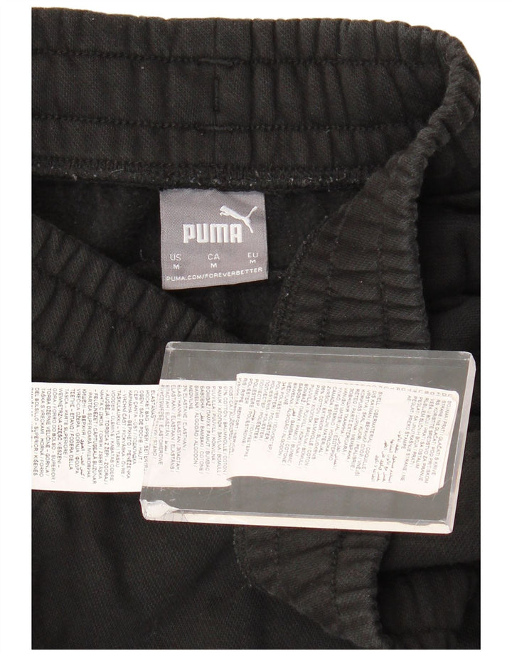 Pantaloni da tuta con grafica PUMA da uomo Joggers medio cotone nero