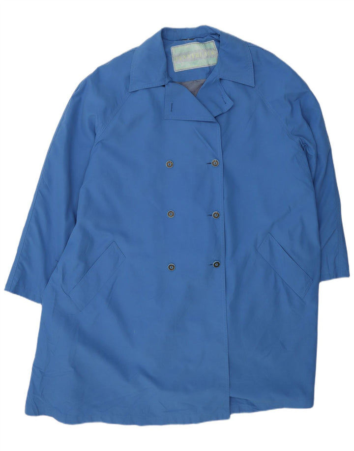 PENNY BLACK Trench oversize da donna UK 14 Acetato blu medio