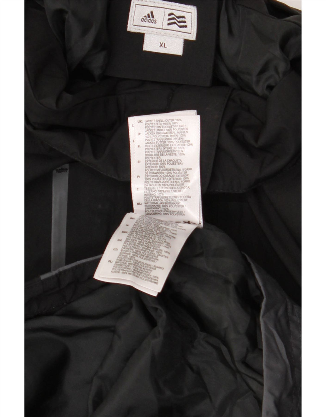 Giacca a vento grafica da uomo ADIDAS UK 42 XL Black Colourblock