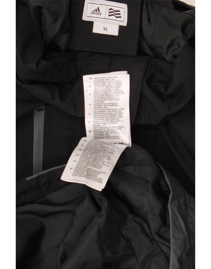 Giacca a vento grafica da uomo ADIDAS UK 42 XL Black Colourblock