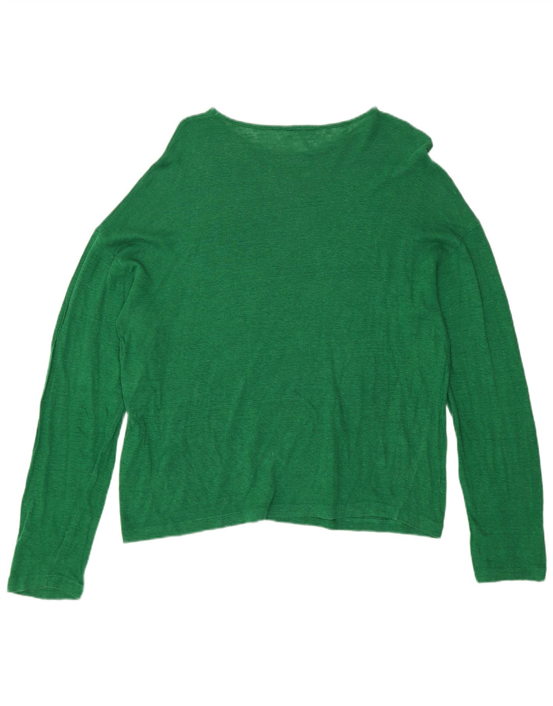 Jigsaw Top oversize da donna a maniche lunghe UK 10 Small Verde