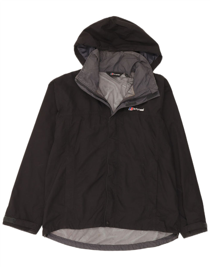 Giacca antipioggia da uomo con cappuccio Berghaus UK 40 Large nera in poliammide