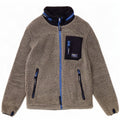 Giacca in pile da uomo con cappuccio Superdry UK 42 XL Poliestere color block grigio