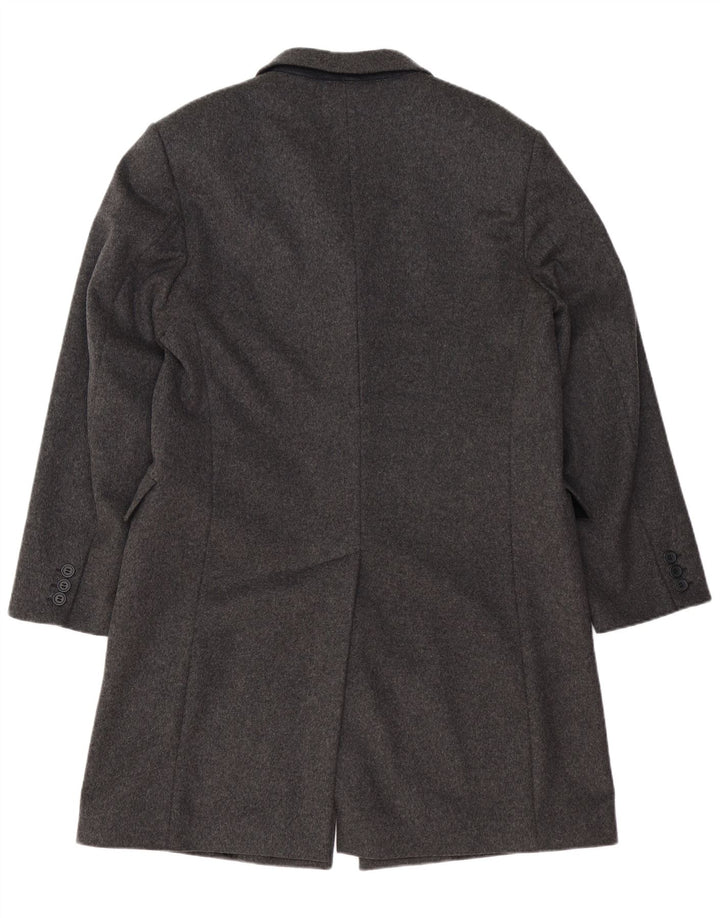 Cappotto Uomo BENETTON IT 52 XL Grigio Lana
