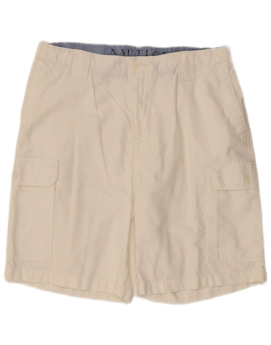 Pantaloncini cargo da uomo Nautica W34 grandi cotone bianco