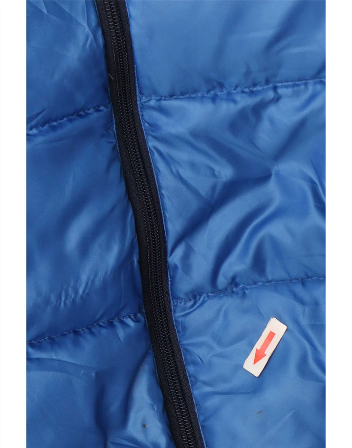 Giacca imbottita con cappuccio da uomo Replay UK 38 poliestere blu medio