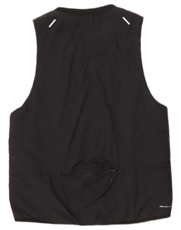 Gilet imbottito da donna Nike UK 14 medio nylon nero